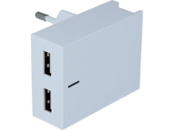 Swissten 22047000, Innendørs, AC, 3 A, 1,2 m, Hvit