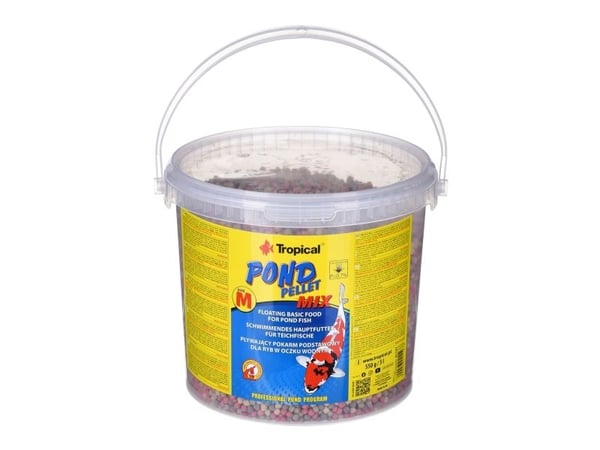 Tropisk fiskefôr til damfisk Pond Pellet Mix 5L (41121)