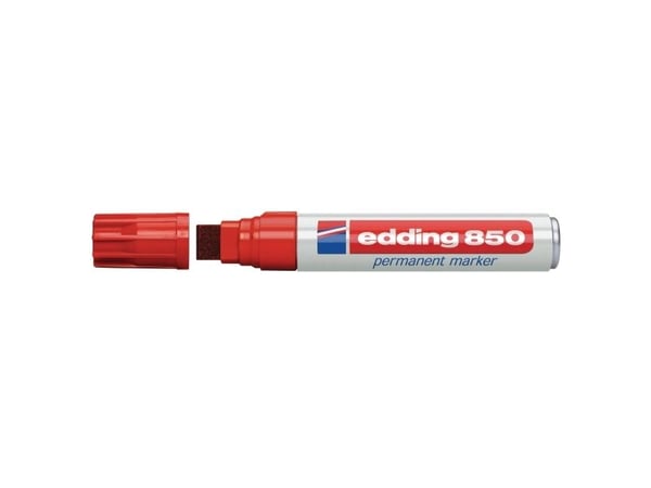 Edding 850 permanent märkpenna kantig, röd