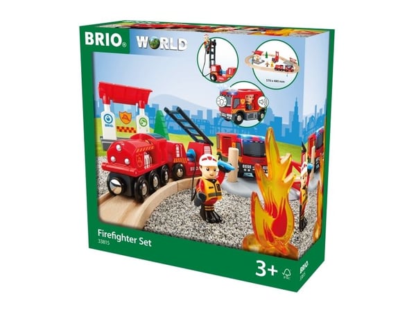 BRIO 7312350338157, Juna, Rescue, 0,3 vuosi/vuosia, LR44, Puu, Musta, Punainen