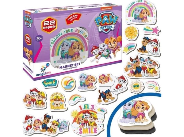 Maksik Magnets Paw Patrol 22 stk Patrol Friends Forever / jente ML4034-03 Maksik Magnets Paw Patrol 22 stk Patrol Friends Forever / jente ML4034-03