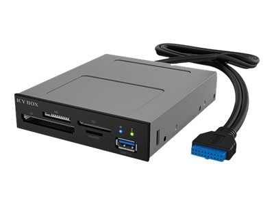 ICY BOX IB-872-i3 - Kortleser - 3,5" (MS, microSD, CFast Card) - USB 3.0