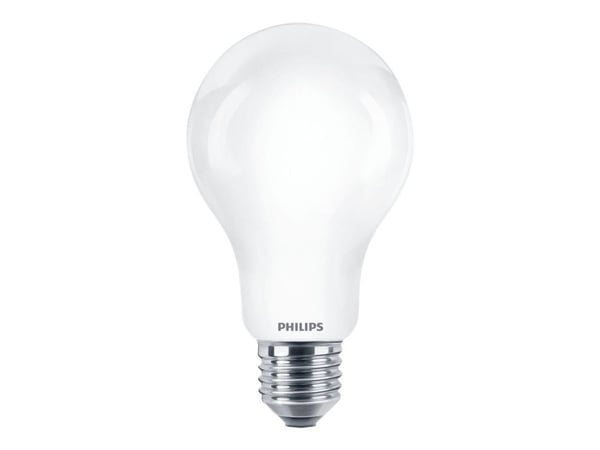 Philips - LED-filamentlyspære - form: A67 - mattslipt finish - E27 - 17.5 W (ekvivalent 150 W) - klasse A++ - varmt hvitt lys - 2700 K