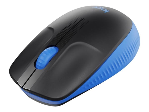 Logitech M190 - Mus - optisk - 3 knapper - trådløs - USB trådløs mottaker - blå