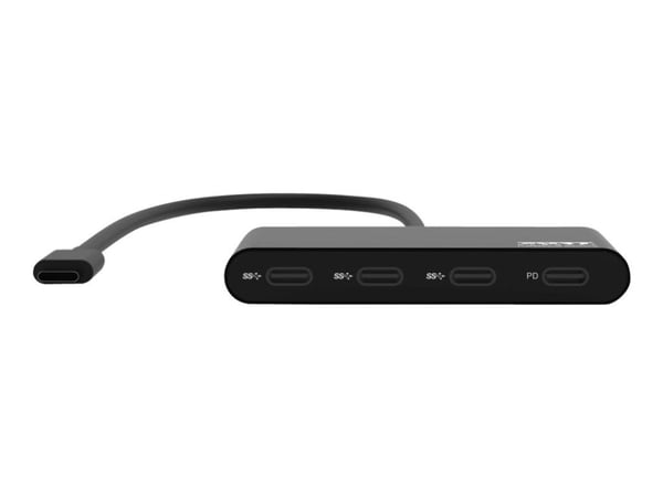 PORT Connect - Hubb - 3 x USB-C + 1 x USB-C (strömleverans) - skrivbordsmodell