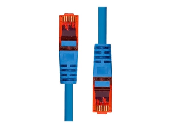 ProXtend - Koblingskabel - RJ-45 (hann) til RJ-45 (hann) - 7 m - 5 mm - UTP - CAT 6 - IEEE 802.3af - med støvel, uten hindringer, flertrådet - blå