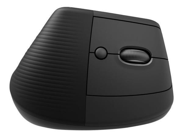 Logitech Lift for Business - Vertikal mus - ergonomisk - venstrehendt - 6 knapper - trådløs - Bluetooth, 2.4 GHz - Logitech Logi Bolt USB-mottaker ...