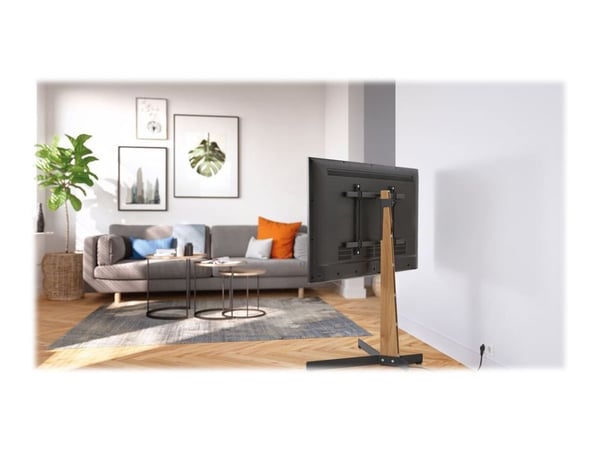 Vogel's Comfort TVS 3695 - Stativ - for LCD-TV - stål, tre - ek, svart - skjermstørrelse: 40"-77" - plassering på gulv