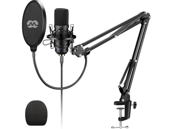 Mozos mikrofonset 192KHZ/24BIT USB Pop Filter Stativ (MKIT-700PROV2)