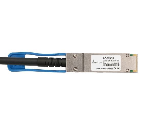 Extralink - Direkte 100GBase-koblingskabel - QSFP28 til QSFP28 - passiv