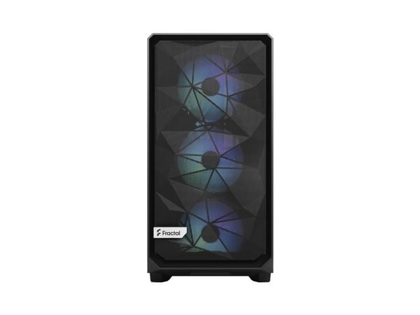 Fractal Design Meshify 2 RGB - Tower - utvidet ATX (E-ATX) - sidepanel med vindu (herdet glass) - ingen strømforsyning (ATX) - sort TG lys fargeton...