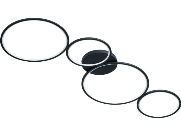 Trio kattovalaisin Musta LED-kattovalaisin ruokasaliin Trio RONDO 622610432 Trio kattovalaisin Musta LED-kattovalaisin ruokasaliin Trio RONDO 622610432