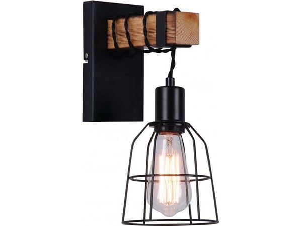 Italux vegglampe til soverom svart Italux Ponte WL-4290-1-L