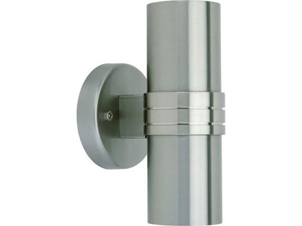 Brilliant Hanni, Utendørs veggbelysning, Rustfritt stål, Glass, Stål, IP44, Hage, Terrasse, I