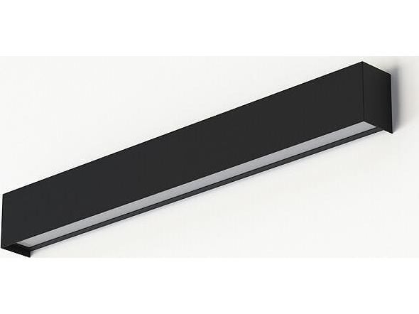 Nowodvorski vegglampe STRAIGHT WALL 7596 svart veggarm