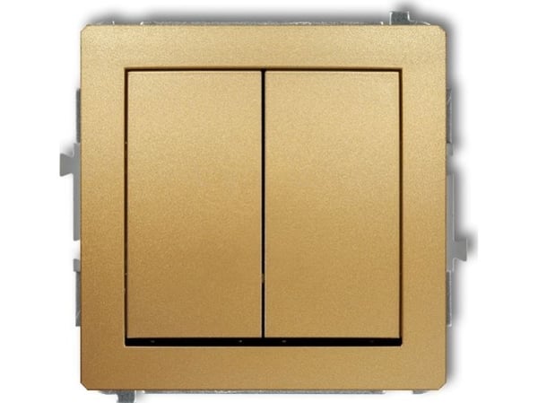 Karlik 29DWP-2, tasokytkin, kultainen, IP20, IP44, 250 V, 10 A