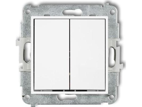 Karlik MINI Kaksinapainen painike valkoinen MWP-44.2
