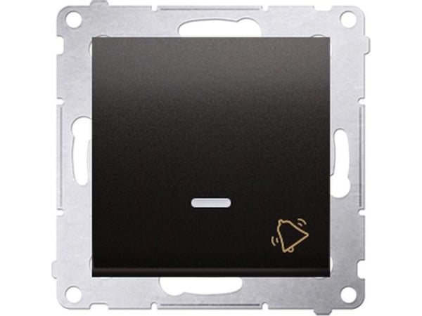 Kontakt-Simon Simon 54 Premium ringklockknapp med LED-belysning (modul) 16AX, 250V~ skruvanslutningar antracit DD1AL.01/48