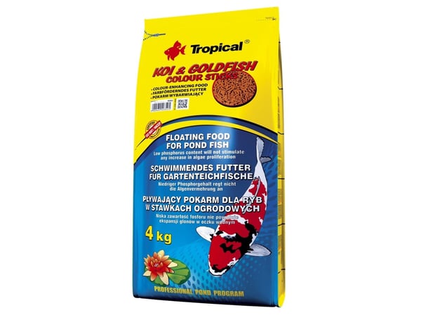 Tropiske KOI- og gullfiskfargestenger 4 kg (41629)