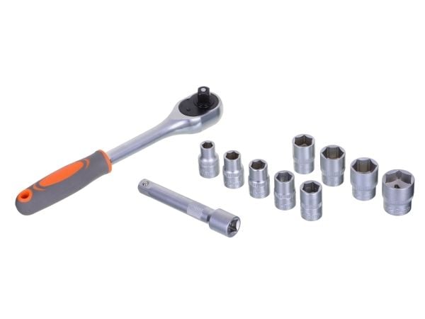 1/2" hylsy- ja tarvikesarja 12-osainen STHOR 58633