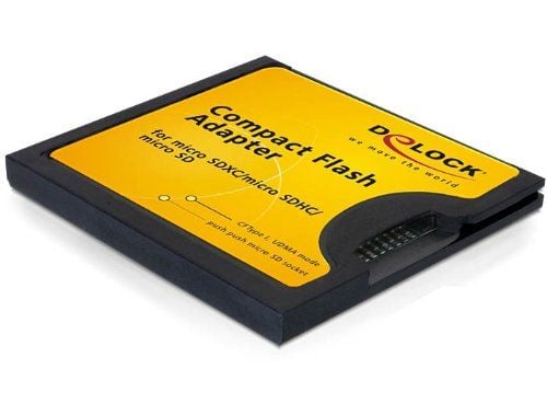 Delock Compact Flash Adapter - Korttisovitin (microSD, microSDHC, microSDXC) - CompactFlash - P/N: 91638:lle