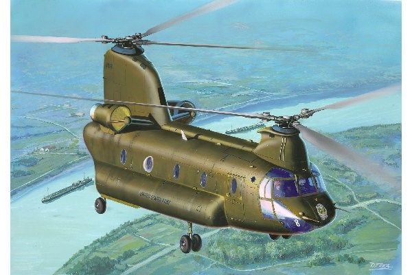 Revell CH-47D Chinook, Modellhelikopter, Monteringssats, 1:144, CH-47D Chinook, Pojke, Plast