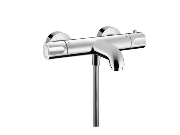 Hansgrohe Ecostat kylpyamme- ja suihkutermostaatti 1001CL ruusukkeilla ja esiliittimillä varustettuna