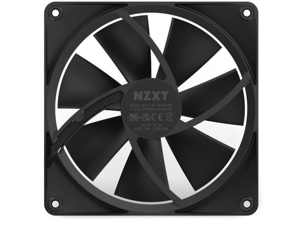 NZXT F Series F140 RGB - Innsats med vifte - 140 mm - matt svart