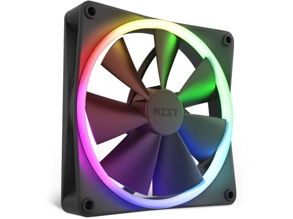 NZXT F Series F140 RGB - Innsats med vifte - 140 mm - matt svart