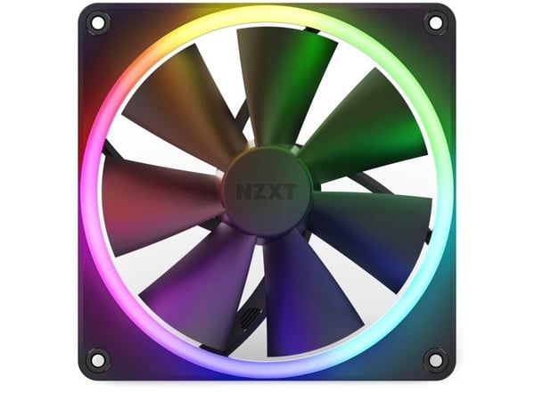 NZXT F Series F140 RGB - Innsats med vifte - 140 mm - matt svart