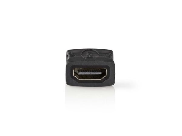 Nedis - HDMI-adapter med Ethernet - HDMI hunn til HDMI hunn - antrasitt