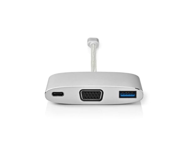 Nedis - Videokonverter - USB-C - VGA - aluminium