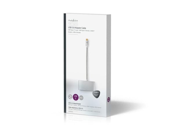 Nedis - Videokonverterare - USB-C - HDMI - aluminium
