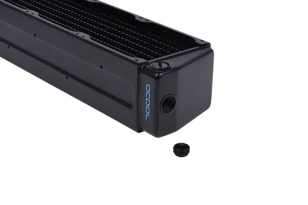 Alphacool 14296, Kjøleribbe, Stål, Sort, 1/4", 180 °C, FC