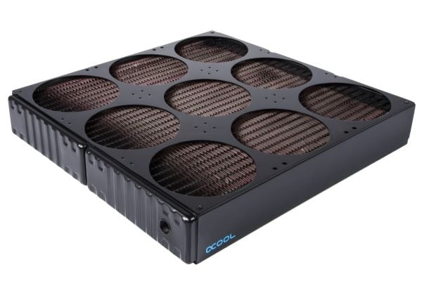 Alphacool 14391, Kjøleribbe, Stål, Sort, 378 mm, 360 mm, 65 mm