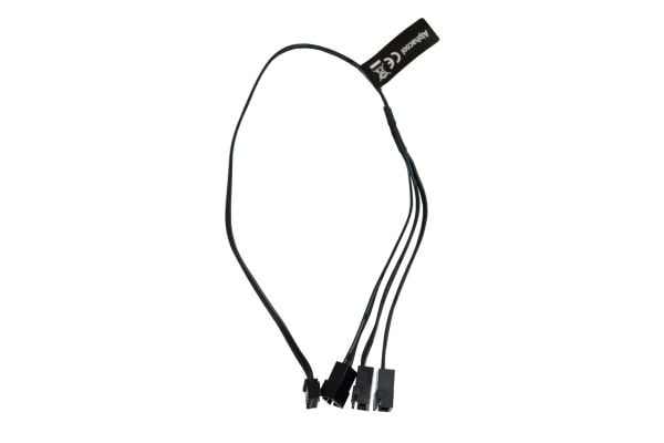 Alphacool 18601, 0,3 m, 3-pin, Rett, Rett, Sort, 12 g
