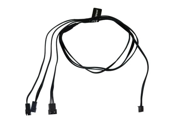 Alphacool 18602, 0,6 m, 3-pin, Rett, Rett, Sort, 18 g