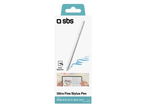 SBS TESTYLUSCAPW, Nettbrett, Universell, Hvit, Apple - iPad (6th gen) Apple - iPad (7th gen) Apple - iPad Air (3rd gen) Apple - iPad Mini 5 Apple.....