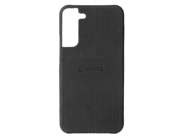 Krusell - Baksidedeksel for mobiltelefon - polykarbonat, kulær - årgangssvart - for Samsung Galaxy S22+