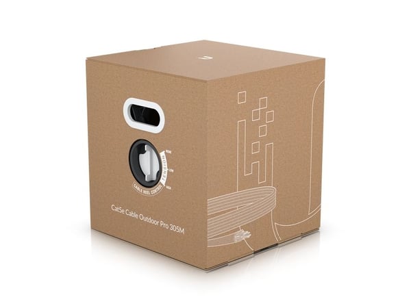 Ubiquiti UniFi - Bulkkabel - 305 m - STP - CAT 5/5e - utomhus, massiva ledare, stöd för Gigabit Ethernet - vit