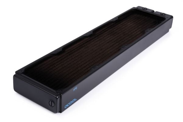 Alphacool 14473, Radiatior, Messinki, Kupari, Terästä, Musta, 1/4", 60 °C, 8 tuuletin(ta)