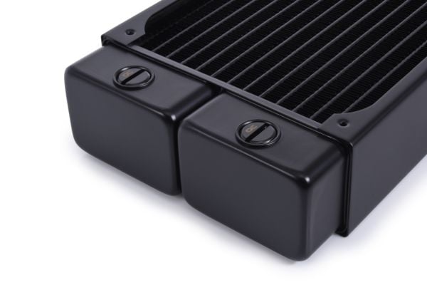 Alphacool 14473, Radiatior, Messinki, Kupari, Terästä, Musta, 1/4", 60 °C, 8 tuuletin(ta)