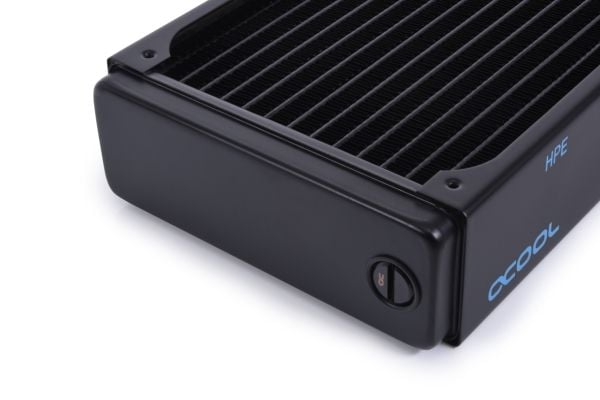 Alphacool 14473, Radiatior, Messinki, Kupari, Terästä, Musta, 1/4", 60 °C, 8 tuuletin(ta)