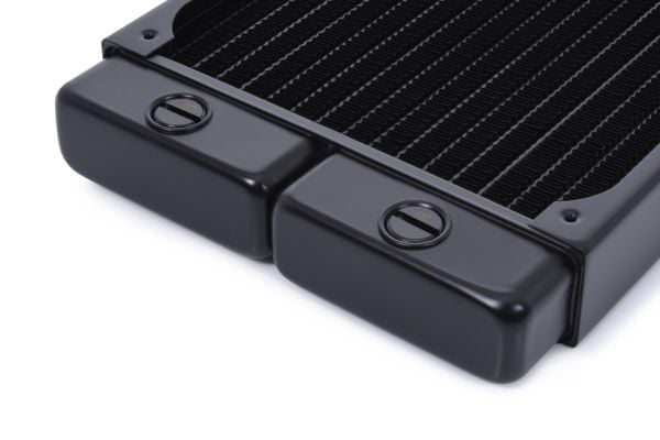 Alphacool 14471, Radiatior, Messing, Kopper, Stål, Sort, 1/4", 60 °C, 8 vifter
