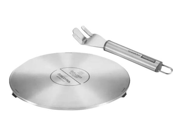 Tescoma 428774, Keittolevy, Mikä tahansa tuotemerkki, Ruostumaton teräs, Ruostumaton teräs, Induktio, 21 cm
