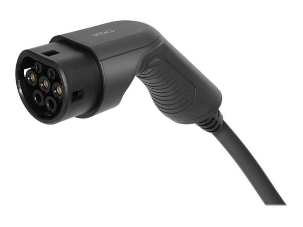DELTACO e-Charge EV-latauskaapeli tyyppi 2 -pistoke - 16A - Jopa 11 kW - 3 metrin pituinen