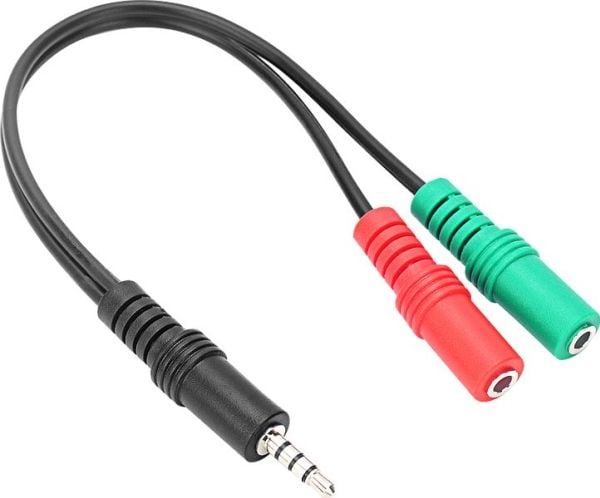 SPEEDLINK TRAX - Headsetadapter - minitelefonstereo 3,5 mm hunn til 4-pinners miniplugg hann - 23 cm - for Sony DualShock 4, 4 v2