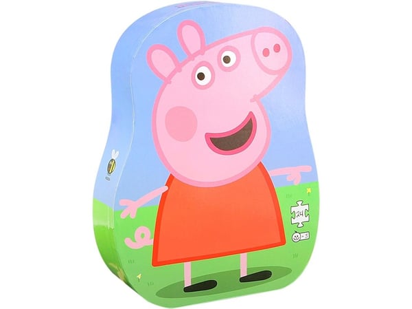Pussel för barn i dekorativ ask Peppa Pig