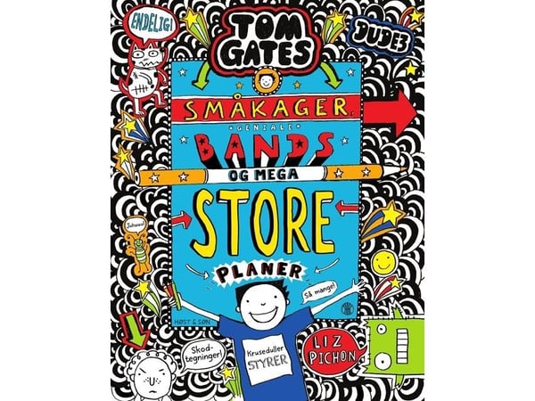 Tom Gates 14 - Småkakor, geniala band och mega stora planerna | Liz Pichon | Språk: Danska