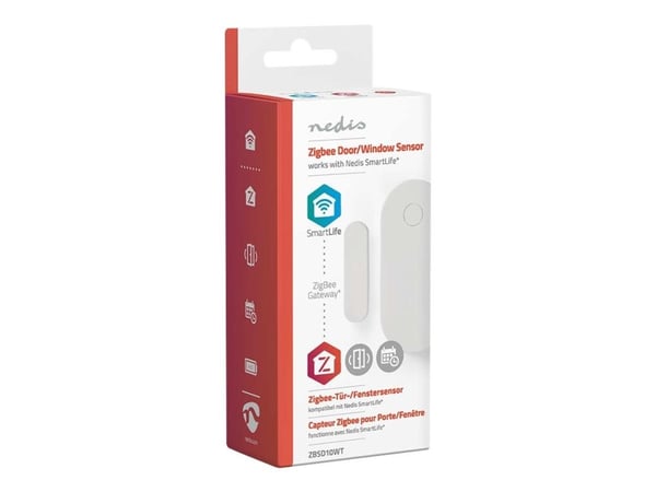 Nedis Smart Door or Window Sensor - Dør- og vindusensor - trådløs - ZigBee - 2400 - 2483 Mhz - hvit